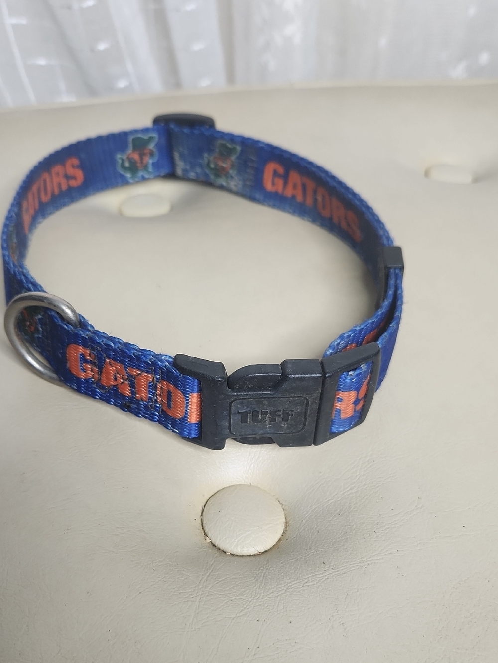 Florida Gators woven nylon dog collar L/XL